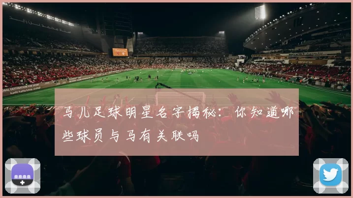 马儿足球明星名字揭秘：你知道哪些球员与马有关联吗