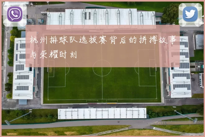 杭州排球队选拔赛背后的拼搏故事与荣耀时刻